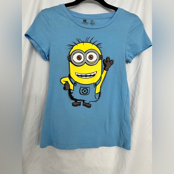 Minion T-shirt universal studios blue top size S - Picture 3 of 7